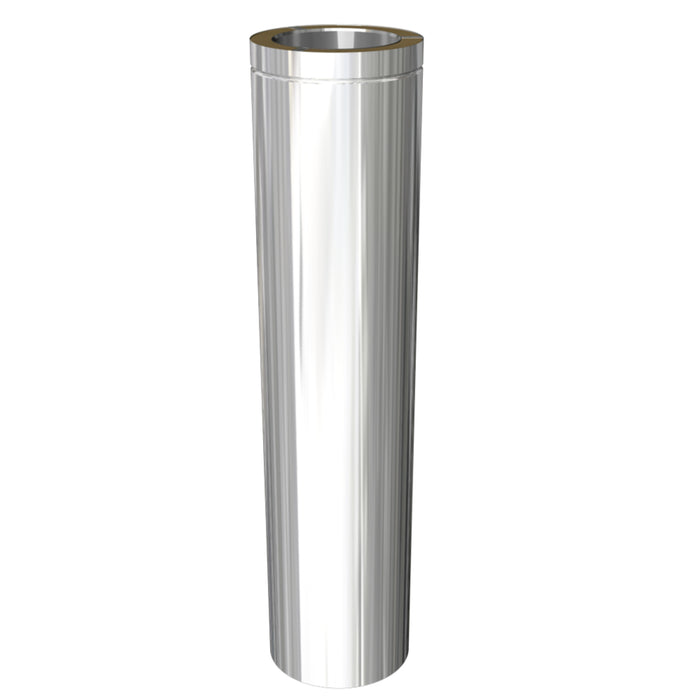 5” Insulated Twin Wall - Starter Lengths With Built In Standard Adaptor - Stainless Steel