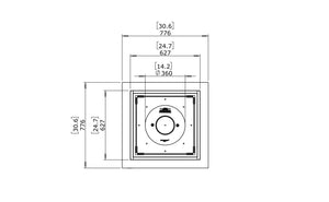 EcoSmart Fire Base 30 Fire Pit Table Teak