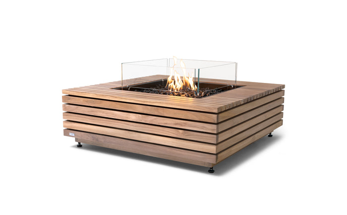 EcoSmart Fire Base 40 Gas Fire Pit Table Teak