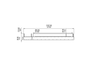 EcoSmart Flex Fireplace 104BN.BX1 Bench Black