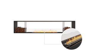 EcoSmart Flex Fireplace 104DB.BX2 Double Sided Black