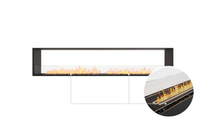 EcoSmart Flex Fireplace 104DB Double Sided Black