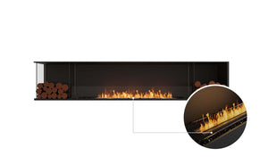 EcoSmart Flex Fireplace 104LC.BX2 Left Corner Black