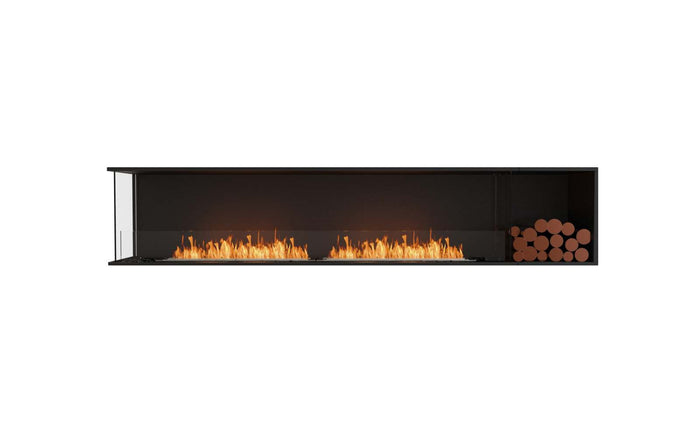 EcoSmart Flex Fireplace 104LC.BXR Left Corner Black