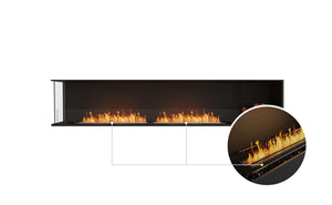 EcoSmart Flex Fireplace 104LC.BXR Left Corner Black