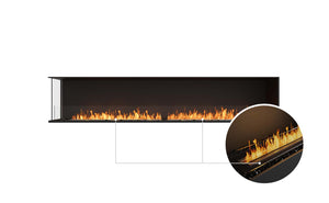 EcoSmart Flex Fireplace 104LC Left Corner Black