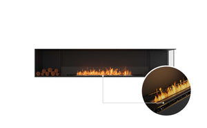 EcoSmart Flex Fireplace 104RC.BX2 Right Corner Black