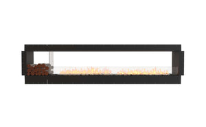 EcoSmart Flex Fireplace 122DB.BX1 Double Sided Black