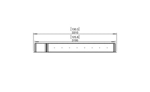 EcoSmart Flex Fireplace 122DB.BX1 Double Sided Black