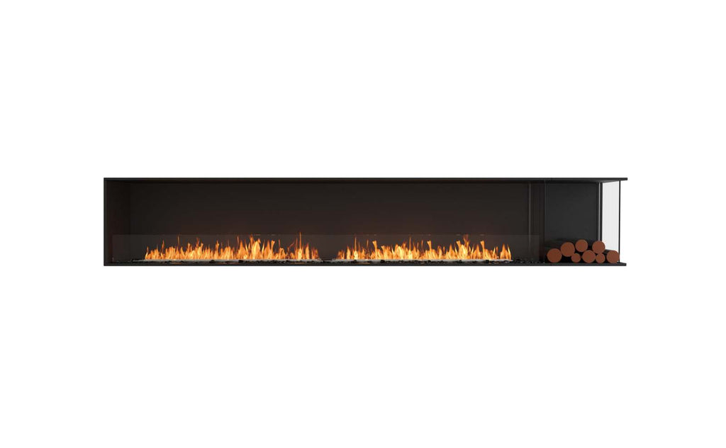 EcoSmart Flex Fireplace 122RC.BXR Right Corner Black