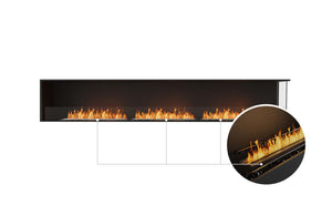 EcoSmart Flex Fireplace 122RC Right Corner Black