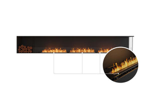 EcoSmart Flex Fireplace 140RC.BXL Right Corner Black