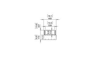 EcoSmart Flex Fireplace 18BN Bench Black