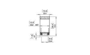 EcoSmart Flex Fireplace 18DB Double Sided Black