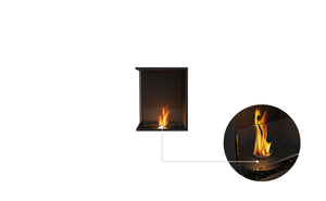 EcoSmart Flex Fireplace 18LC Left Corner Black