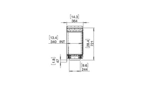 EcoSmart Flex Fireplace 18LC Left Corner Black