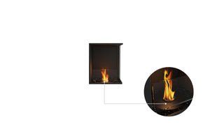 EcoSmart Flex Fireplace 18RC Right Corner Black