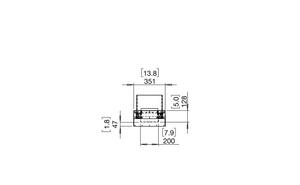 EcoSmart Flex Fireplace 122BN.BX2 Bench Black