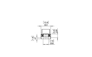 EcoSmart Flex Fireplace 86BN.BX2 Bench Black