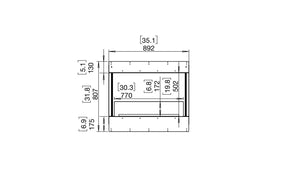 EcoSmart Flex Fireplace 32BY Bay Black