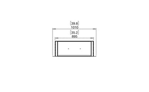 EcoSmart Flex Fireplace 32DB Double Sided Black