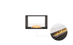 EcoSmart Flex Fireplace 32DB Double Sided Black