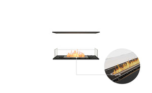 EcoSmart Flex Fireplace 32IL Island Black