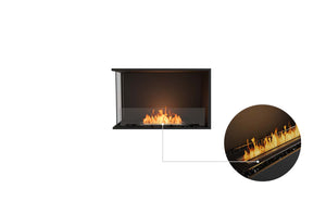 EcoSmart Flex Fireplace 32LC Left Corner Black