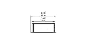 EcoSmart Flex Fireplace 32SS Single Sided Black