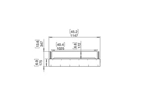 EcoSmart Flex Fireplace 42BN Bench Black