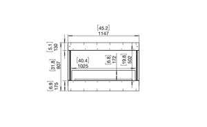 EcoSmart Flex Fireplace 42BY Bay Black