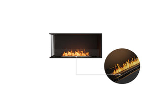 EcoSmart Flex Fireplace 42LC Left Corner Black