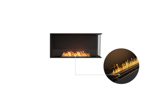 EcoSmart Flex Fireplace 42RC Right Corner Black