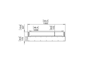 EcoSmart Flex Fireplace 50BN Bench Black