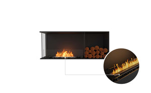 EcoSmart Flex Fireplace 50LC.BXR Left Corner Black