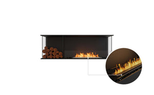 EcoSmart Flex Fireplace 60BY.BXL Bay Black