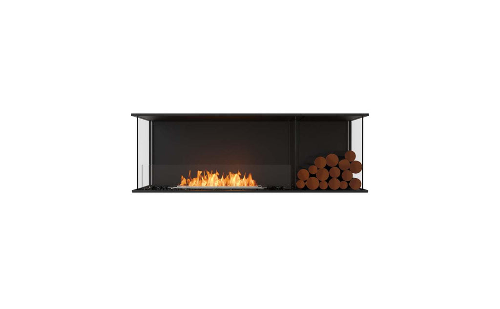 EcoSmart Flex Fireplace 60BY.BXR Bay Black