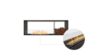 EcoSmart Flex Fireplace 60DB.BX1 Double Sided Black