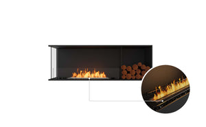 EcoSmart Flex Fireplace 60LC.BXR Left Corner Black