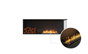 EcoSmart Flex Fireplace 60RC.BXL Right Corner Black