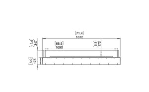 EcoSmart Flex Fireplace 68BN Bench Black