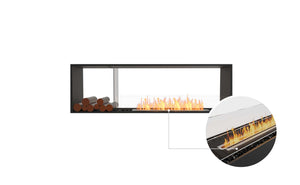 EcoSmart Flex Fireplace 68DB.BX1 Double Sided Black