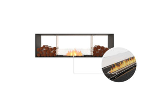 EcoSmart Flex Fireplace 68DB.BX2 Double Sided Black