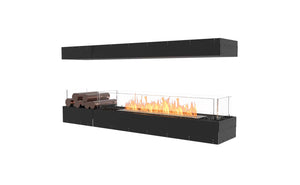 EcoSmart Flex Fireplace 68IL.BX1 Island Black