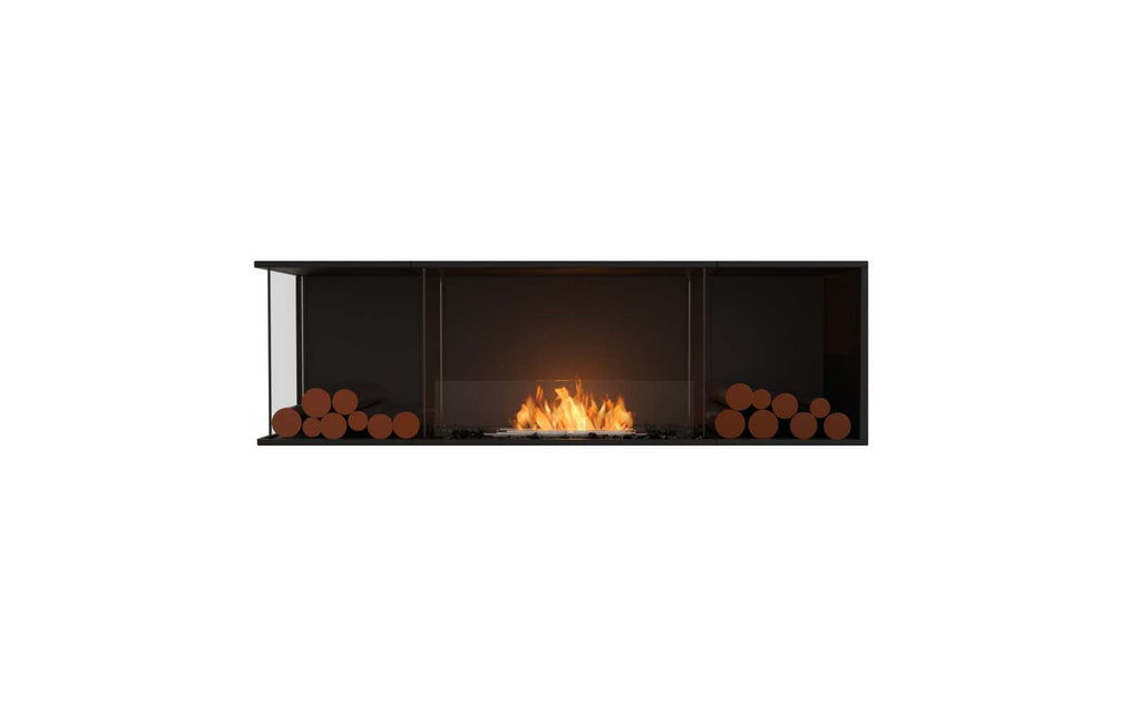 EcoSmart Flex Fireplace 68LC.BX2 Left Corner Black