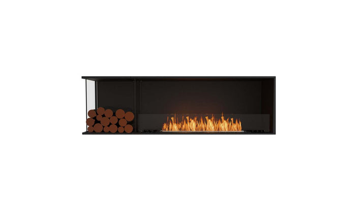 EcoSmart Flex Fireplace 68LC.BXL Left Corner Black