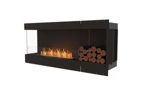 EcoSmart Flex Fireplace 68LC.BXR Left Corner Black