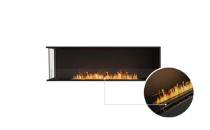 EcoSmart Flex Fireplace 68LC Left Corner Black