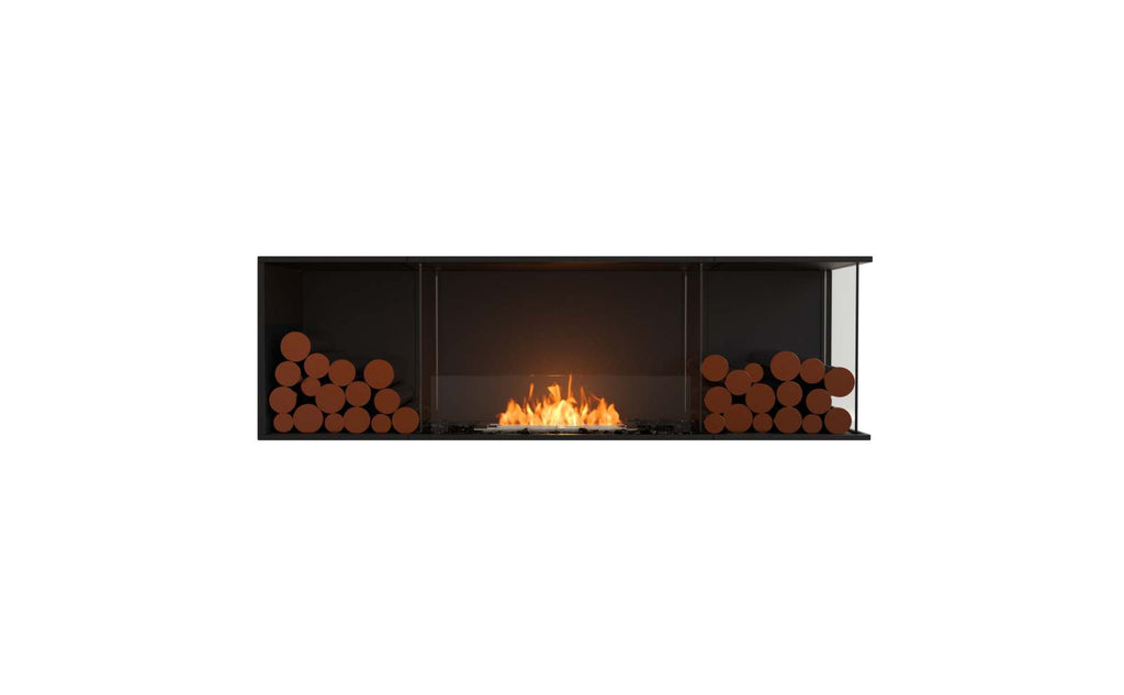 EcoSmart Flex Fireplace 68RC.BX2 Right Corner Black