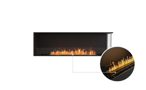 EcoSmart Flex Fireplace 68RC Right Corner Black